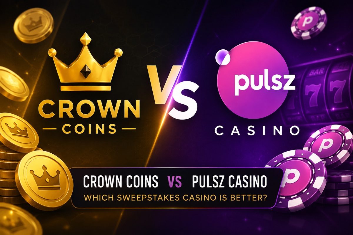 Crown Coins vs Pulsz Casino comparison — which sweepstakes casino is better in 2026