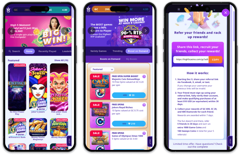 High 5 Casino - Best Sweepstakes Casino