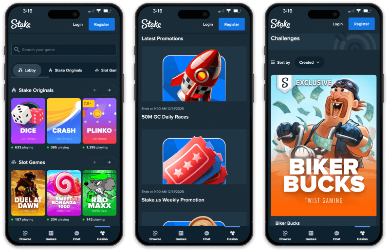 Stake.us - Best Sweepstakes Casino